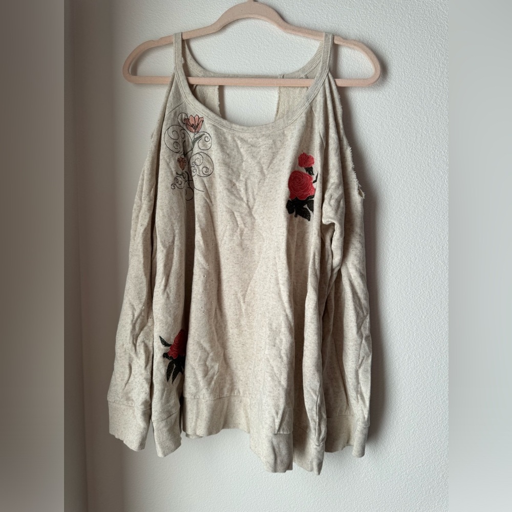 Lucky Brand Cold Shoulder Long Sleeve 1X
